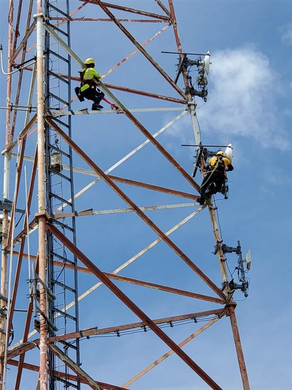 Workers on Tower